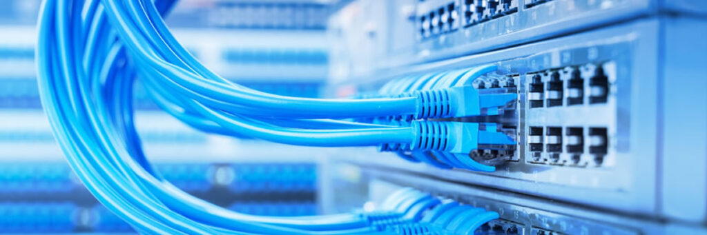 Close up Image of network cables