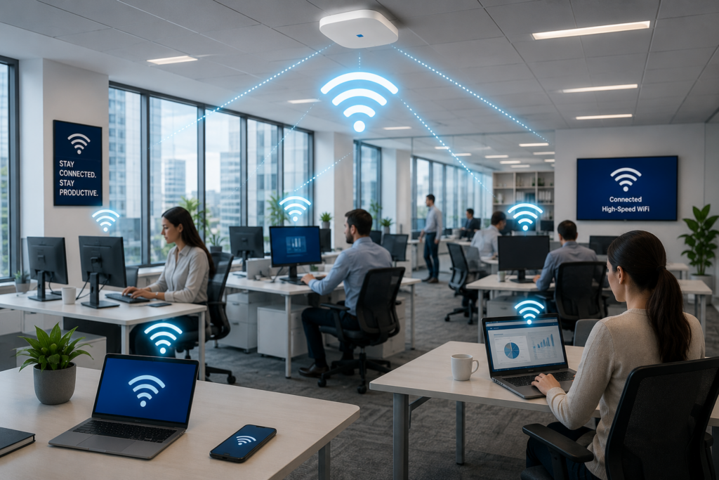 Image showing WIFI in an office environment